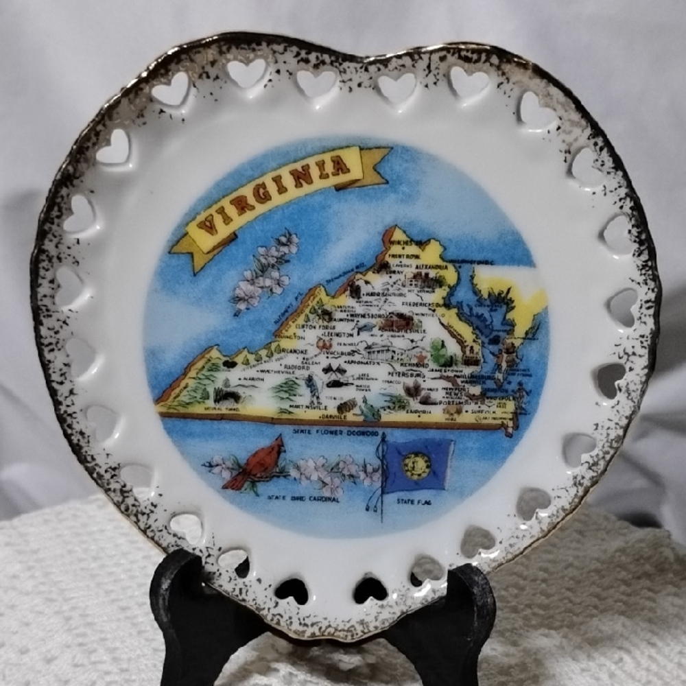Vtg Virginia Souvenir Collector's Plate